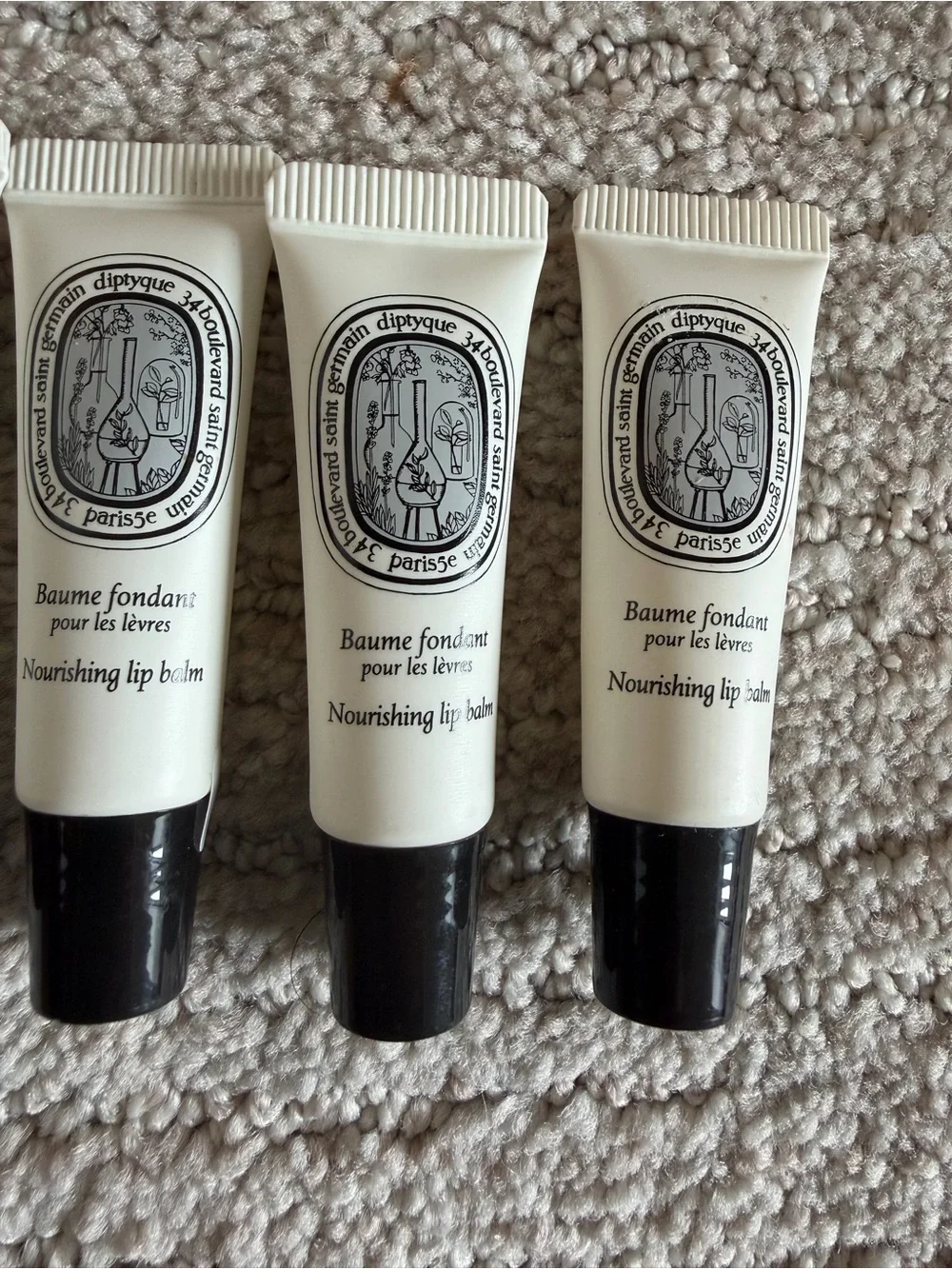 NEW Diptique Nourishing Lip Balm set of 4 - 5mL each